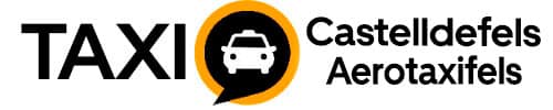 Logo-Taxi-Castelldefels-negro fondo blanco